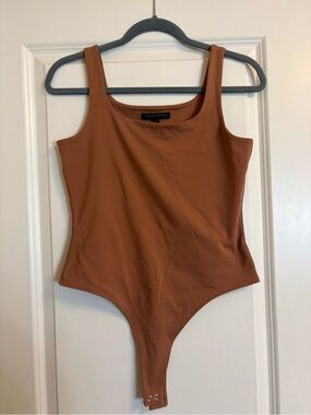 Banana Republic Square neck Rust One-Piece Bodysuit